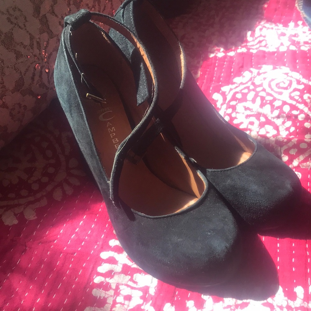 Jeffrey Campbell Havana suede wedge..RARE!!